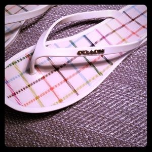 Coach flip flops